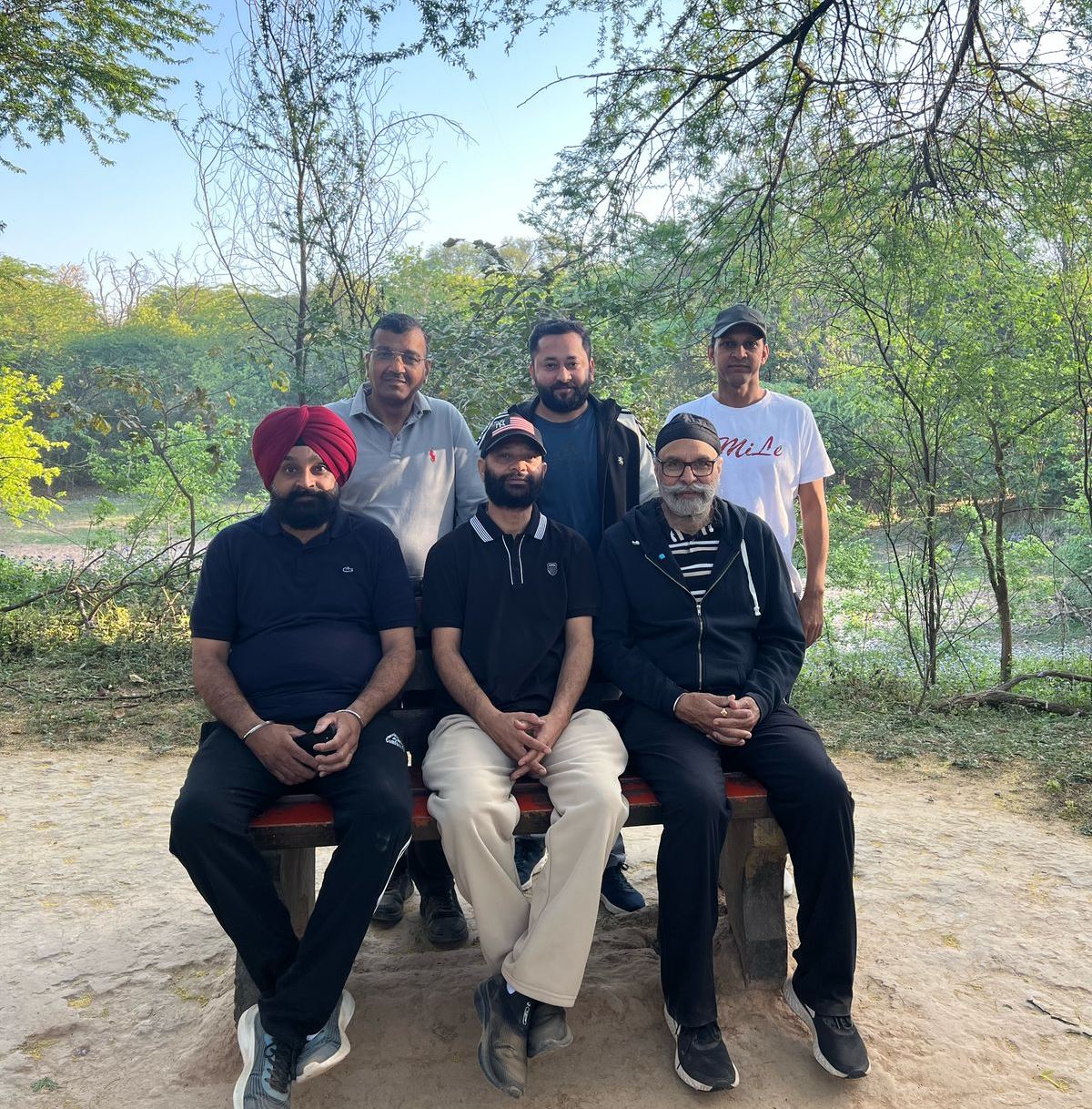 Morning walk, at lake nature trail