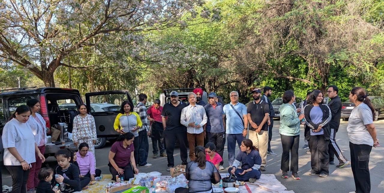 Morning walk, at lake nature trail